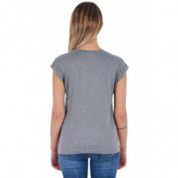 Top e maglietta in cotone grigio - L