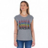 Top e maglietta in cotone grigio - L