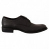 Scarpe derby formali da uomo con lacci in pelle nera - EU39/US6