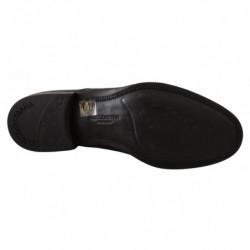 Scarpe derby formali da uomo con lacci in pelle nera - EU39/US6
