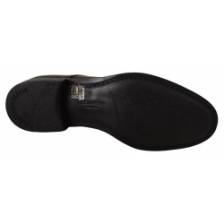 Scarpe derby formali da uomo con lacci in pelle nera - EU40/US7