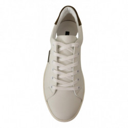 Sneakers basse da uomo in pelle scamosciata bianca - EU39.5/US6.5