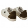 Sneakers basse da uomo in pelle scamosciata bianca - EU39.5/US6.5