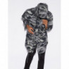 Giacca in cotone grigio - XXL
