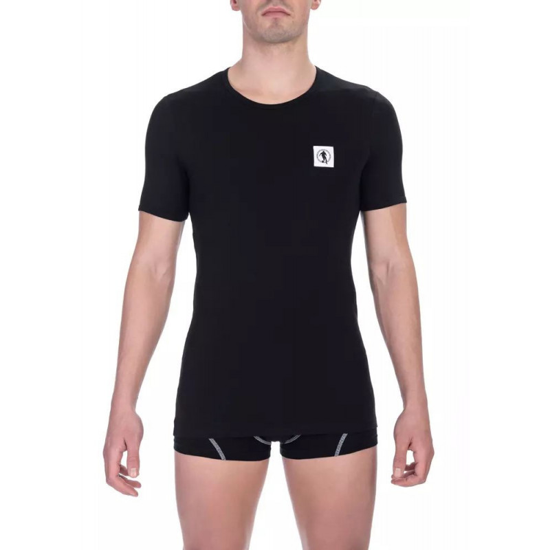 Maglietta in cotone nero - XXL