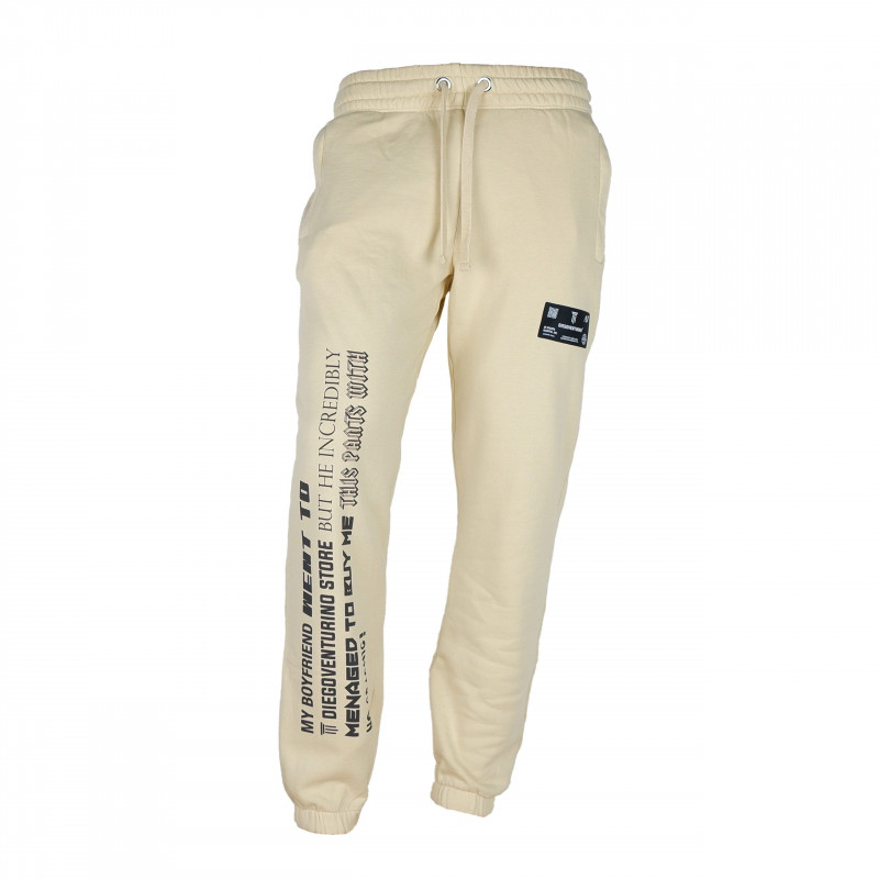 Jeans e pantaloni in cotone beige - S
