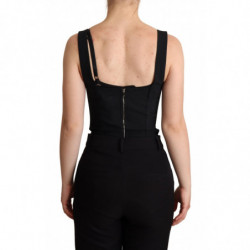 Abito con pantaloni caldi body in pizzo floreale nero - IT36 - XS