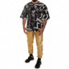 Pantaloni in cotone con maialino dorato dell'anno - IT48 - M