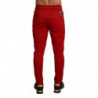 Pantaloni sportivi con placca con logo in poliestere rosso - IT46 - S
