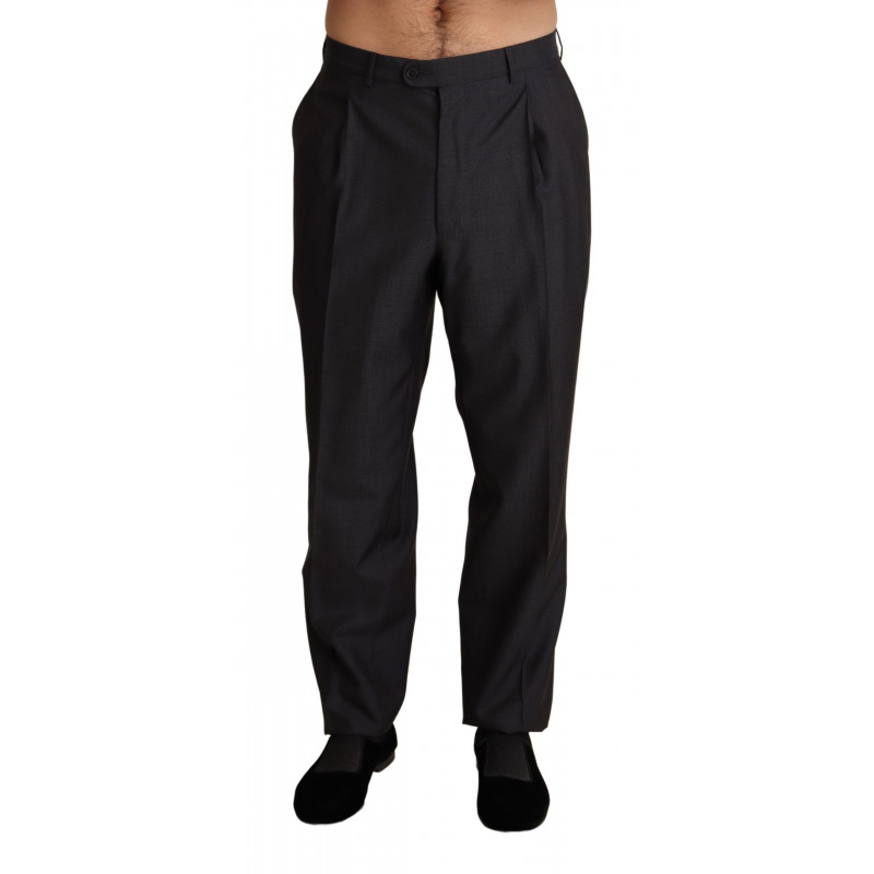 Pantaloni formali in misto lana grigia - IT54 - XL