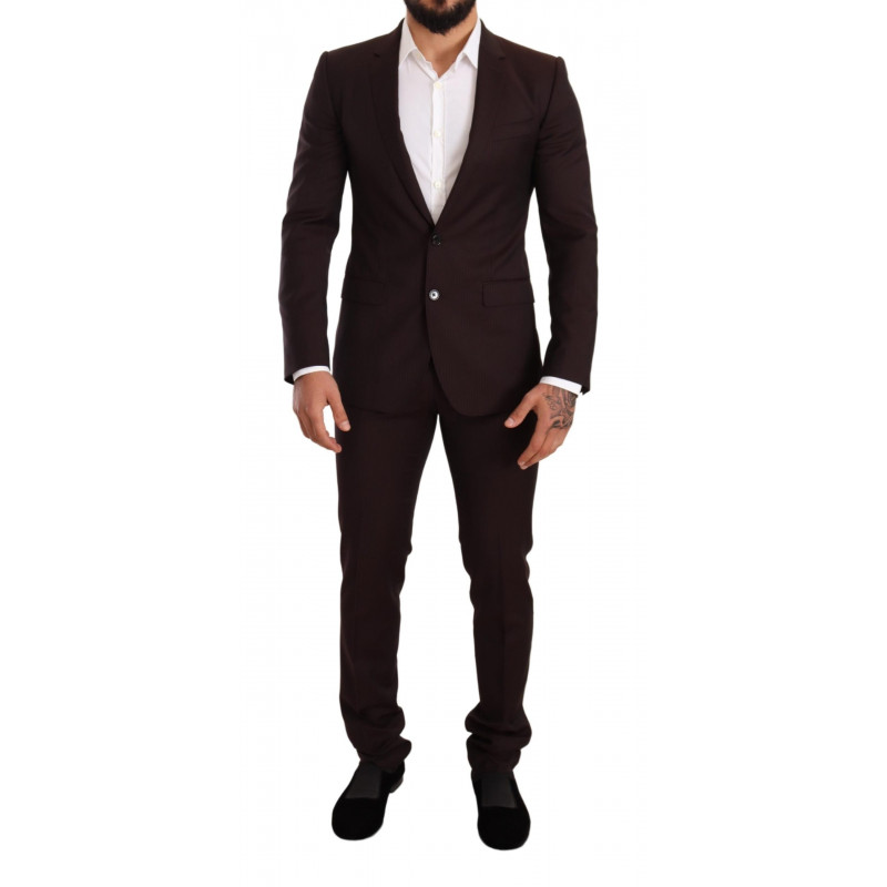 Abito slim fit MARTINI in lana bordeaux - IT46 - S