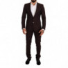 Abito slim fit MARTINI in lana bordeaux - IT46 - S