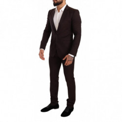 Abito slim fit MARTINI in lana bordeaux - IT46 - S