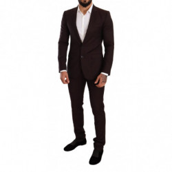 Abito slim fit MARTINI in lana bordeaux - IT46 - S