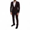 Abito slim fit MARTINI in lana bordeaux - IT46 - S