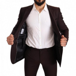 Abito slim fit MARTINI in lana bordeaux - IT46 - S