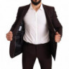 Abito slim fit MARTINI in lana bordeaux - IT46 - S