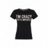 Top e maglietta in cotone nero - XS