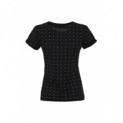 Top e maglietta in cotone nero - XS