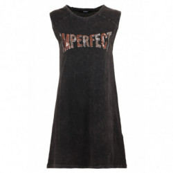 Abito in cotone nero - S