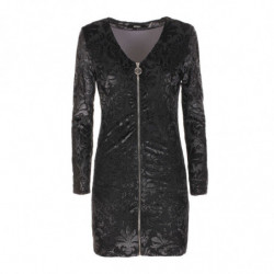 Abito in poliestere nero - S