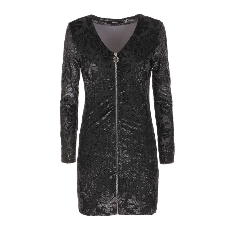 Abito in poliestere nero - S