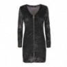 Abito in poliestere nero - S