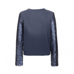 Maglione in cotone blu - XS