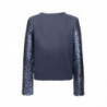 Maglione in cotone blu - XS