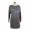Abito in cotone grigio - S
