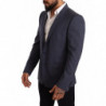 Cappotto giacca slim fit in lana blu Blazer MARTINI - IT52 - XL