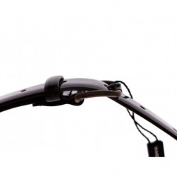 Cintura Cintura con logo in pelle marrone - 75 CM / 30 INCHES