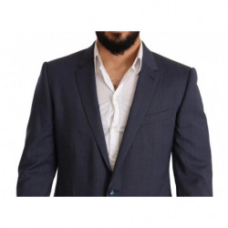 Cappotto giacca slim fit in lana blu Blazer MARTINI - IT52 - XL