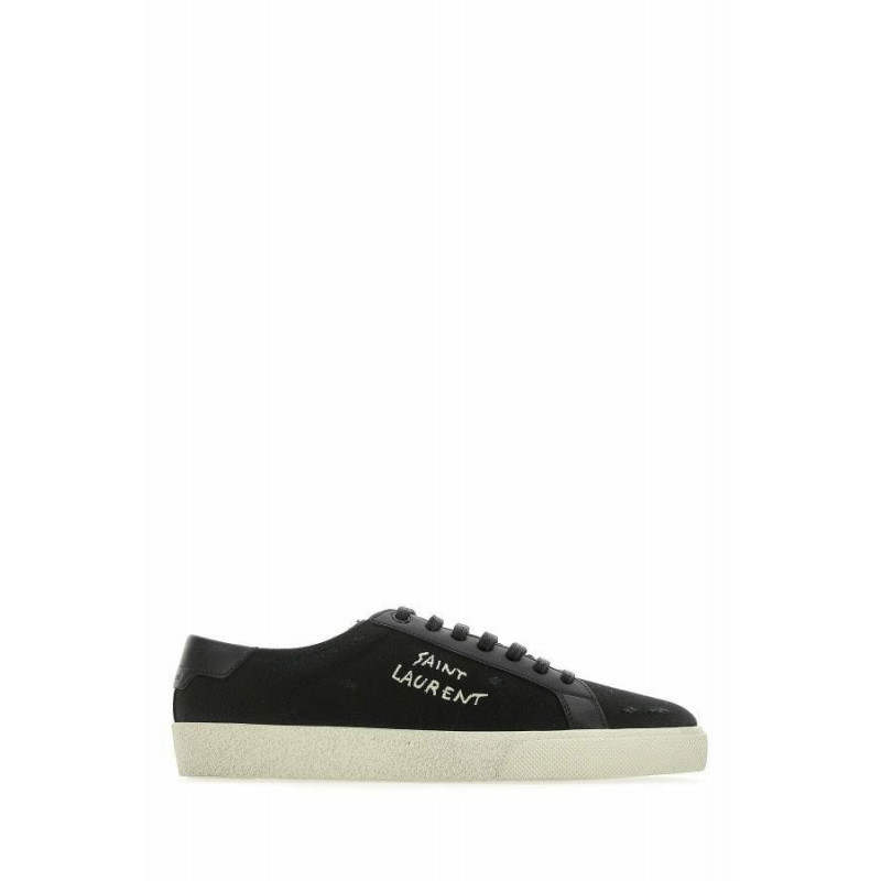 Sneakers basse in tela e pelle nere - EU40/US7