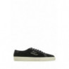 Sneakers basse in tela e pelle nere - EU40/US7
