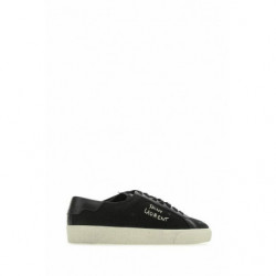 Sneakers basse in tela e pelle nere - EU40/US7
