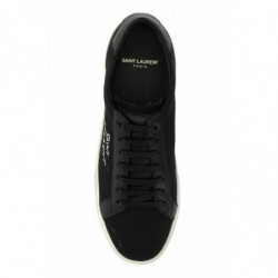 Sneakers basse in tela e pelle nere - EU40/US7
