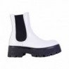 Stivaletti Chelsea in pelle bianca e nera - EU36.5/US6.5