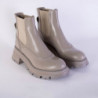 Stivaletti Chelsea in pelle grigia - EU38/US8