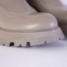 Stivaletti Chelsea in pelle grigia - EU38/US8
