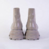 Stivaletti Chelsea in pelle grigia - EU38/US8