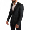 Blazer giacca cappotto slim fit verde nero - IT48 - M