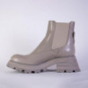 Stivaletti Chelsea in pelle grigia - EU41/US11
