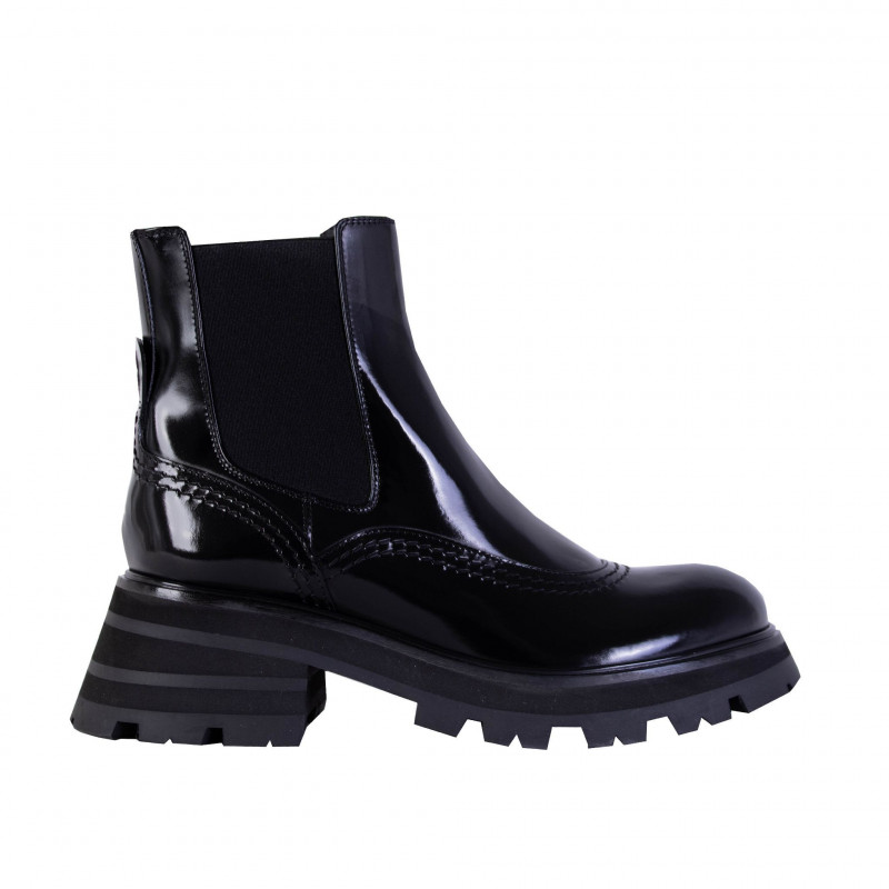 Stivaletti Chelsea in pelle nera - EU38/US8