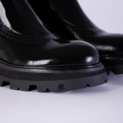 Stivaletti Chelsea in pelle nera - EU38/US8