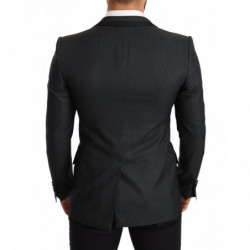 Blazer giacca cappotto slim fit verde nero - IT48 - M