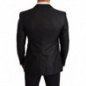 Blazer da smoking con giacca slim nera metallizzata - IT50 - L