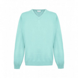 Maglione in cashmere verde...