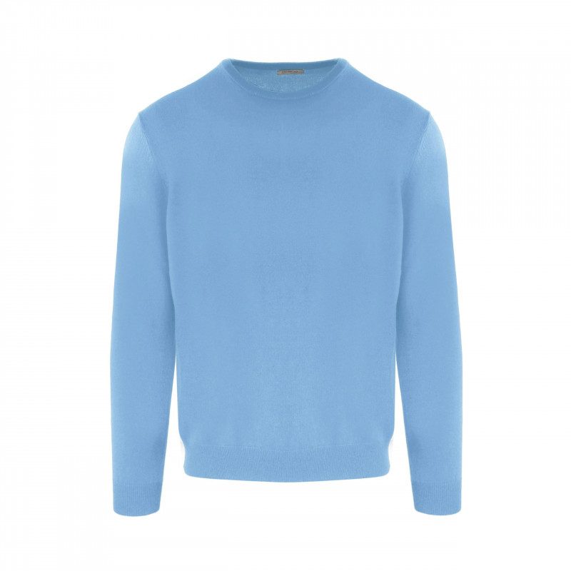 Maglione in cashmere azzurro - L