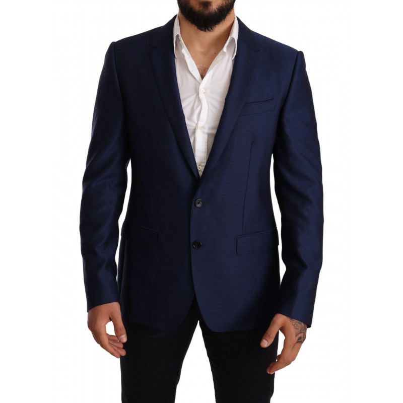 Cappotto slim fit in lana blu Blazer MARTINI - IT50 - L
